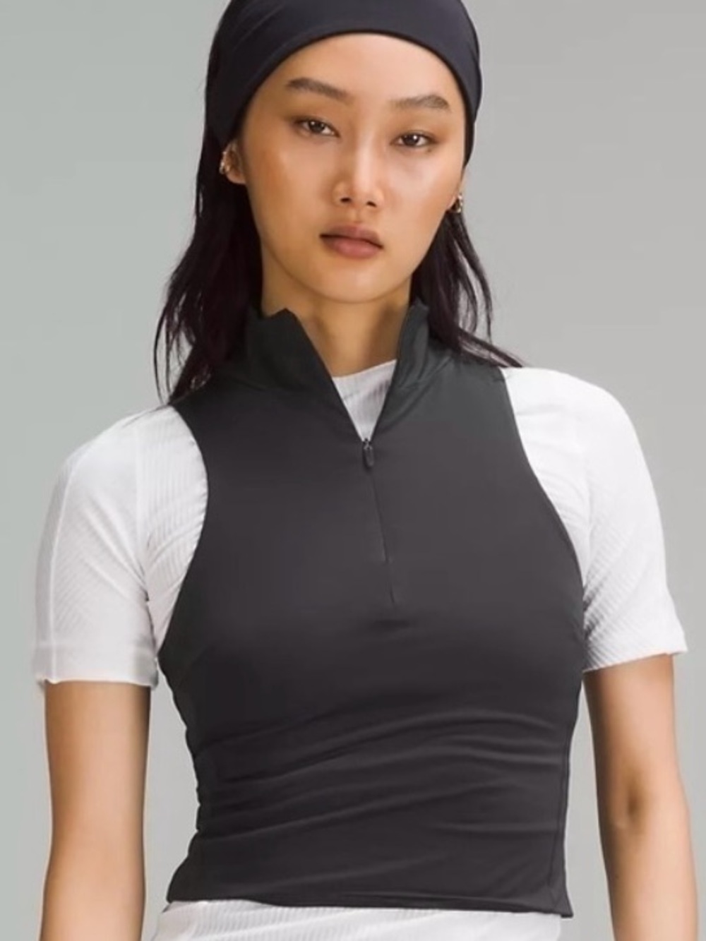 Lululemon Tight-Fit Lined Half-Zip Tank Top